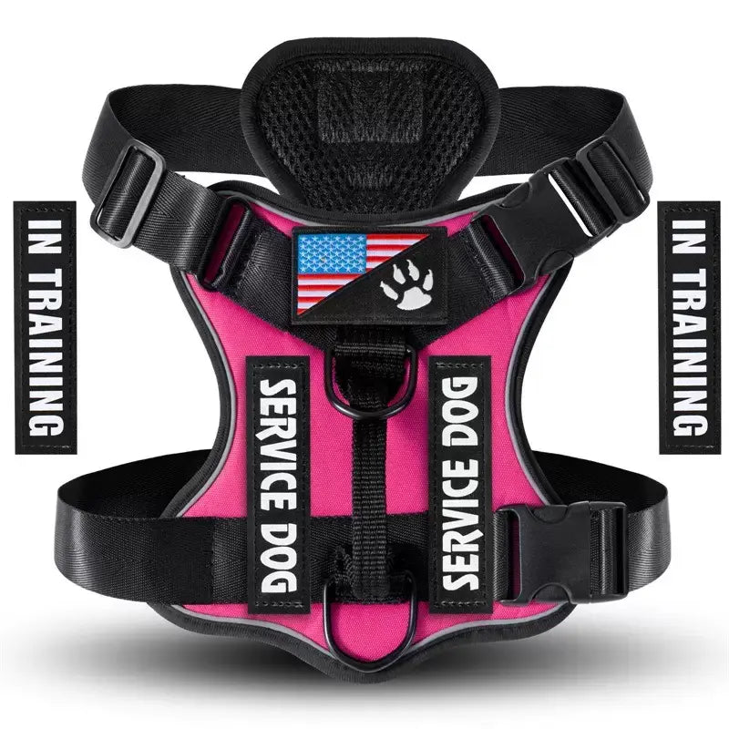 Adjustable Reflective Dog Harness, No Choke Harness, Pet Training Vest, Pet Supplies for Walking Running Training, Easy to Control Small, Medium, Large Dogs