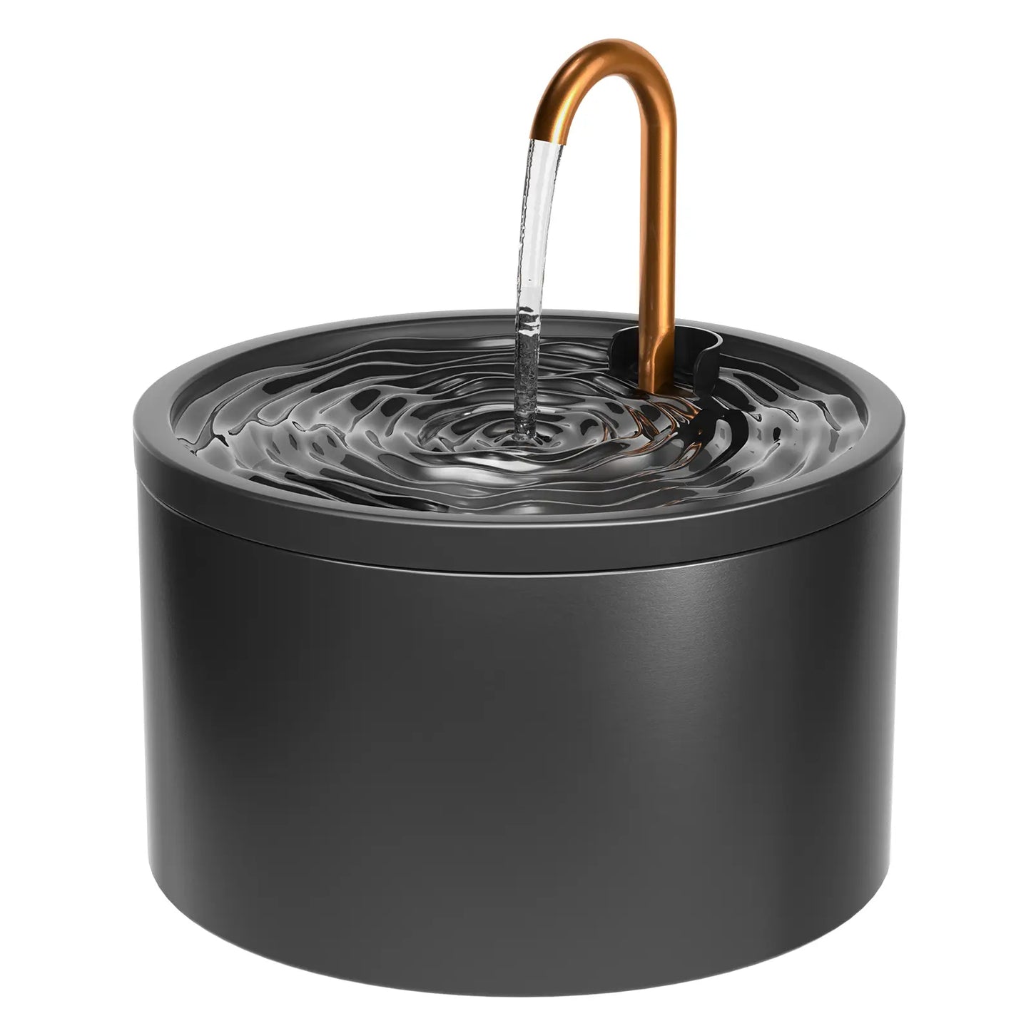Summervibes Petlovers MISFANS 2.1L Ceramic Cat Fountain Ultra-Quiet Easy-Clean Automatic Water Bowl Feeder with Dual Filtration System Bpa-Free Natural Craftsmanship|Wired Plug-In Model