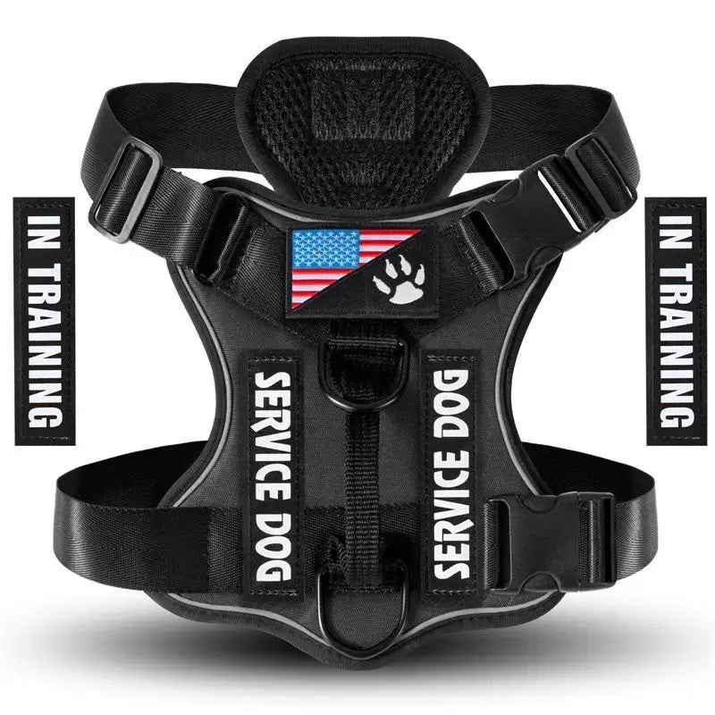 Adjustable Reflective Dog Harness, No Choke Harness, Pet Training Vest, Pet Supplies for Walking Running Training, Easy to Control Small, Medium, Large Dogs