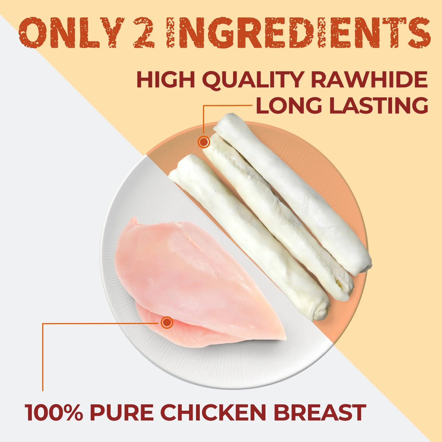 【Petlovers】Big Size Chicken Wrapped Beef Hide Dog Chew – Long Lasting Natural Treats for Aggressive Chewers (Medium & Large Dogs) | Just Try#Summervibes#Petlovers