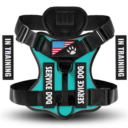 Adjustable Reflective Dog Harness, No Choke Harness, Pet Training Vest, Pet Supplies for Walking Running Training, Easy to Control Small, Medium, Large Dogs