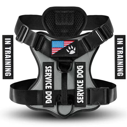Adjustable Reflective Dog Harness, No Choke Harness, Pet Training Vest, Pet Supplies for Walking Running Training, Easy to Control Small, Medium, Large Dogs