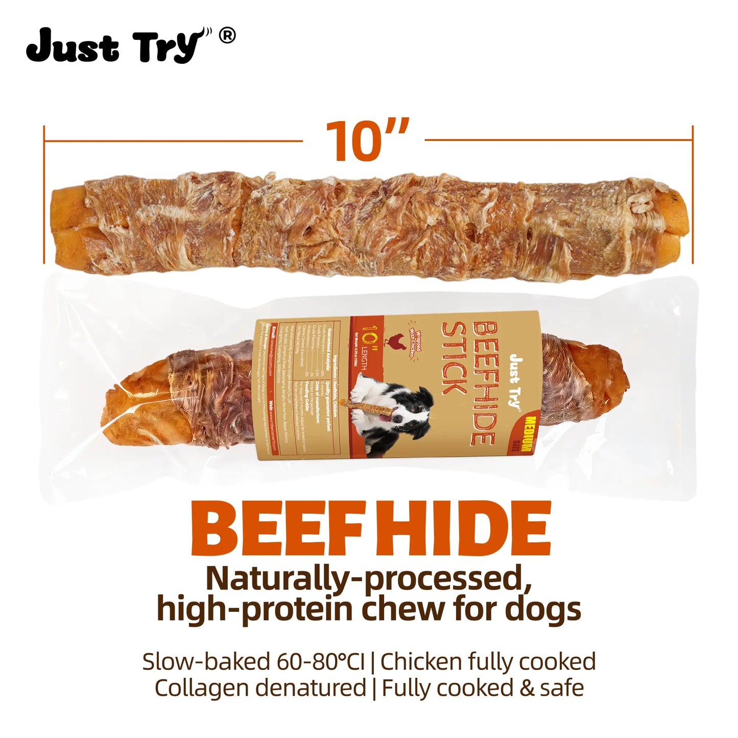 【Petlovers】Big Size Chicken Wrapped Beef Hide Dog Chew – Long Lasting Natural Treats for Aggressive Chewers (Medium & Large Dogs) | Just Try#Summervibes#Petlovers