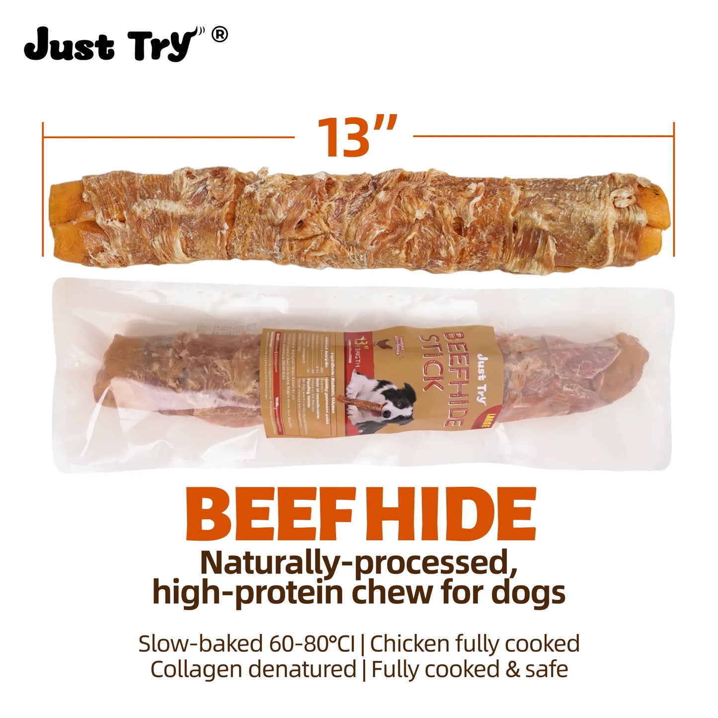 【Petlovers】Big Size Chicken Wrapped Beef Hide Dog Chew – Long Lasting Natural Treats for Aggressive Chewers (Medium & Large Dogs) | Just Try#Summervibes#Petlovers