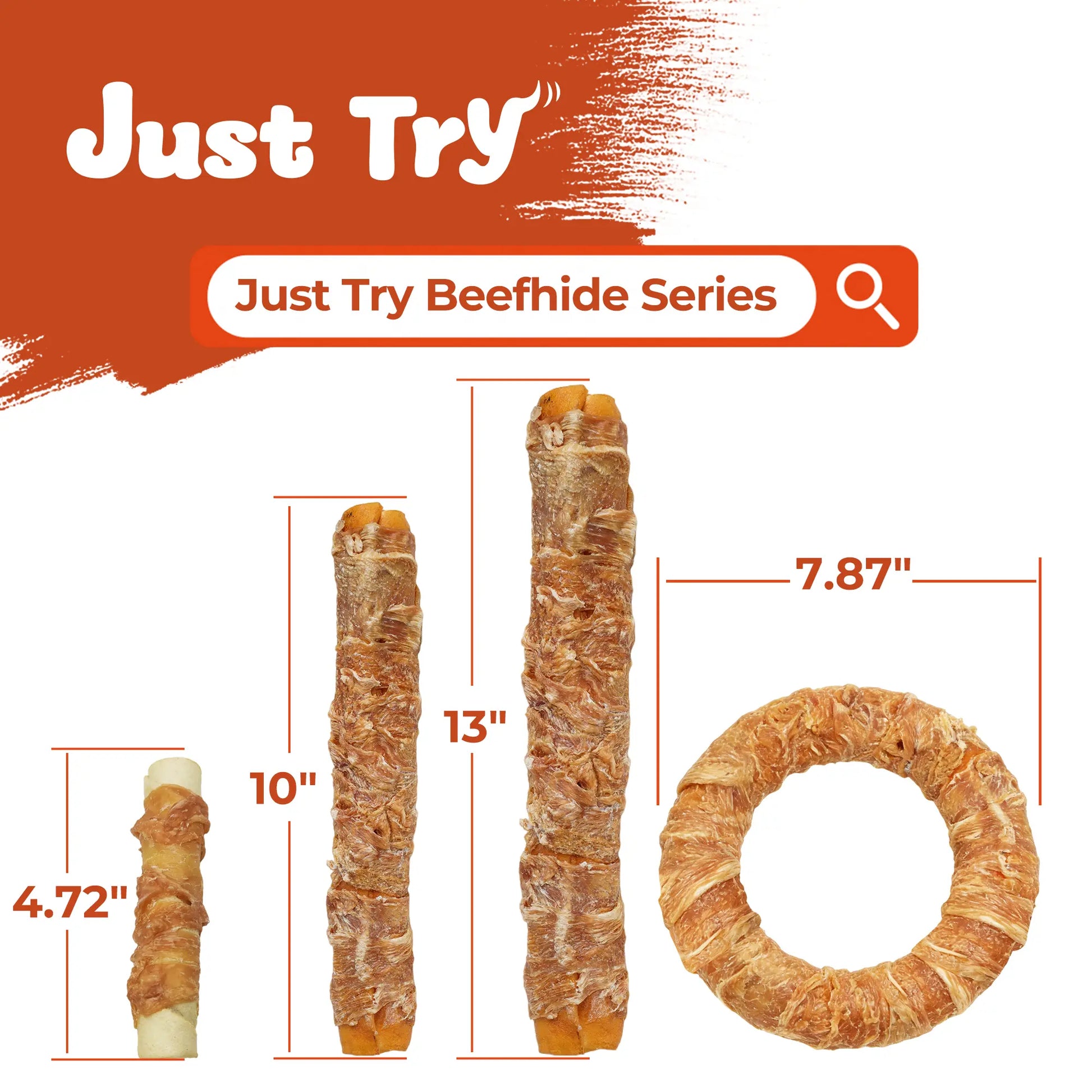 【Petlovers】Big Size Chicken Wrapped Beef Hide Dog Chew – Long Lasting Natural Treats for Aggressive Chewers (Medium & Large Dogs) | Just Try#Summervibes#Petlovers