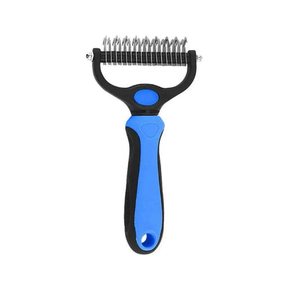 Pet Dematting Undercoat Rake, Double-Sided Deshedding Brush for Dogs & Cats, Pain-Free Tangle Remover, Reduces Shedding & Mats, Grooming Tool, #Summervibers,#
