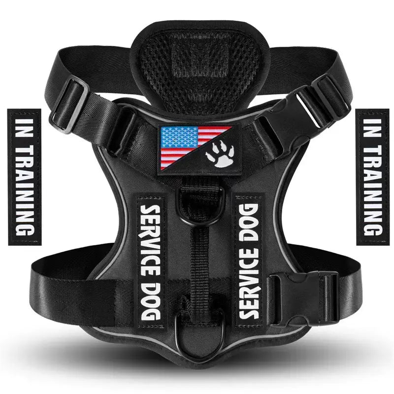 Adjustable Reflective Dog Harness, No Choke Harness, Pet Training Vest, Pet Supplies for Walking Running Training, Easy to Control Small, Medium, Large Dogs