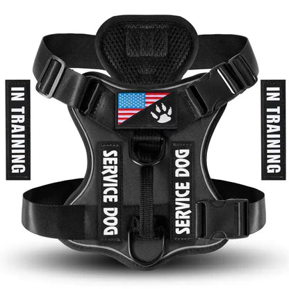 Adjustable Reflective Dog Harness, No Choke Harness, Pet Training Vest, Pet Supplies for Walking Running Training, Easy to Control Small, Medium, Large Dogs