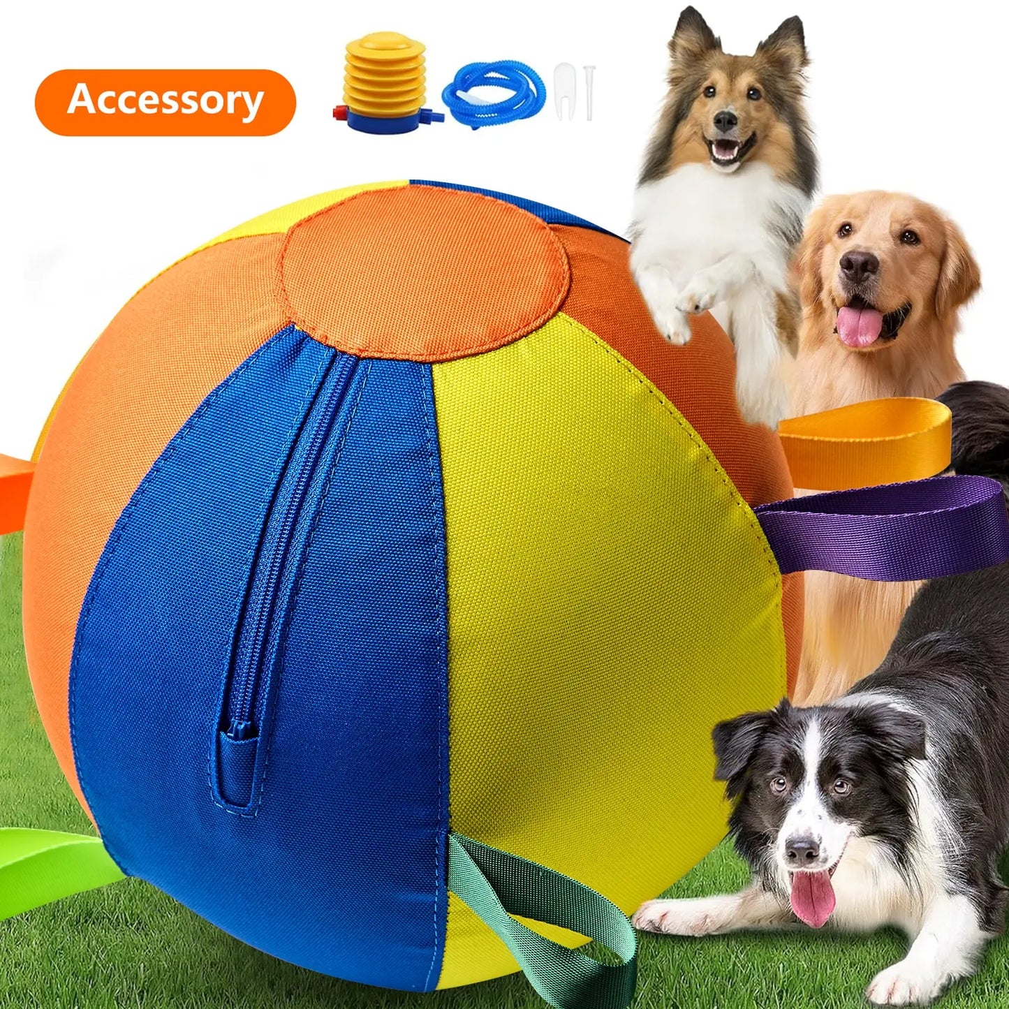 Pet Dog Toy Inflatable Ball, Interactive Pet Toy, Not Suitable for Chewing, Fun and Safe Playtime for Dogs, Durable Design