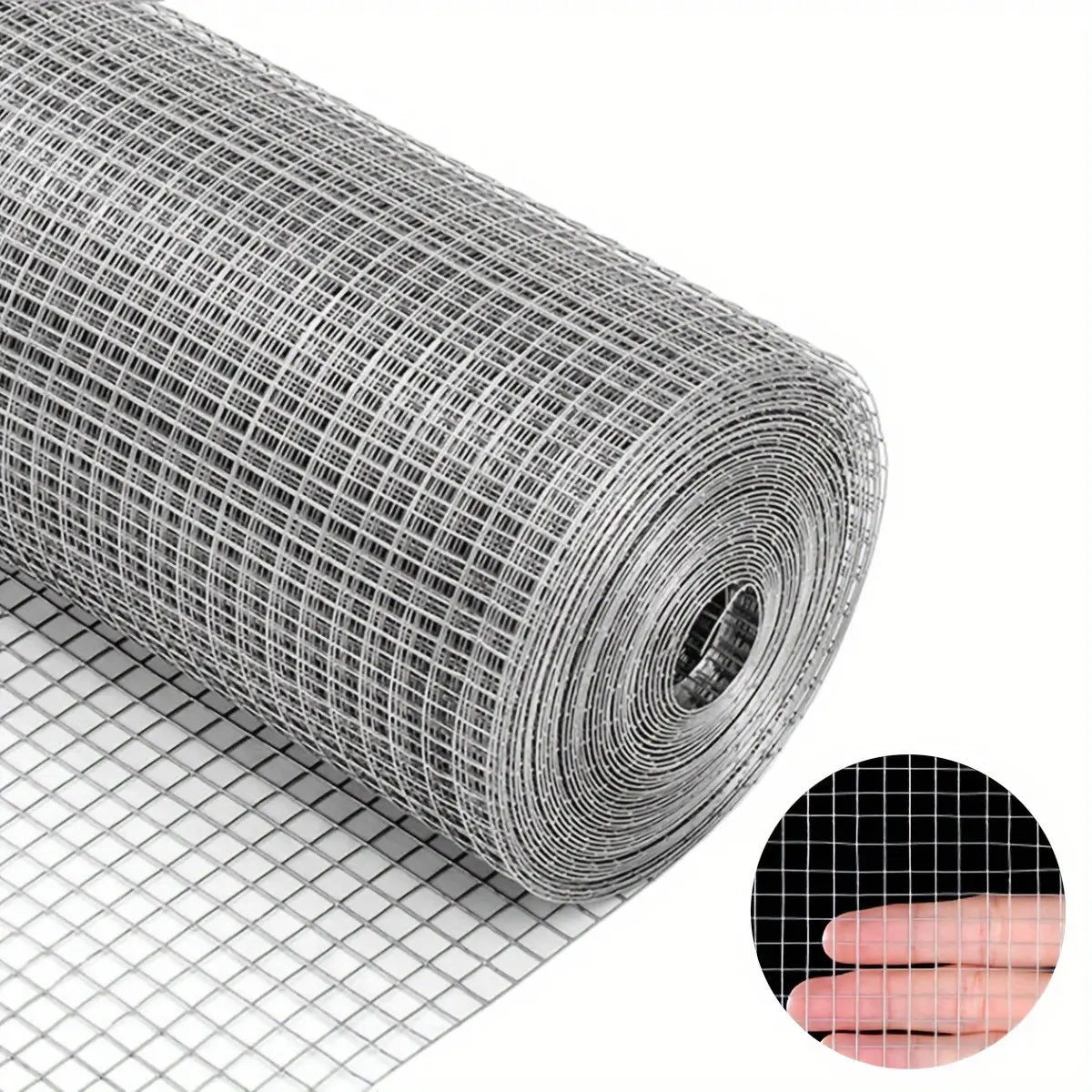 Hardware Cloth,Chicken Wire Fence,1/4 Inch 18In X 10Ft Galvanized Welded Cage Wire for Bird Wire Gopher Wire Rabbit Wire Snake Fence Poultry Netting Cage Screen