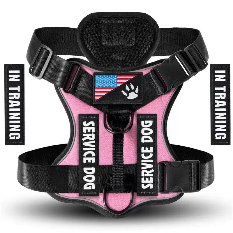 Adjustable Reflective Dog Harness, No Choke Harness, Pet Training Vest, Pet Supplies for Walking Running Training, Easy to Control Small, Medium, Large Dogs
