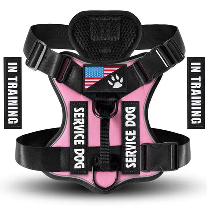 Adjustable Reflective Dog Harness, No Choke Harness, Pet Training Vest, Pet Supplies for Walking Running Training, Easy to Control Small, Medium, Large Dogs