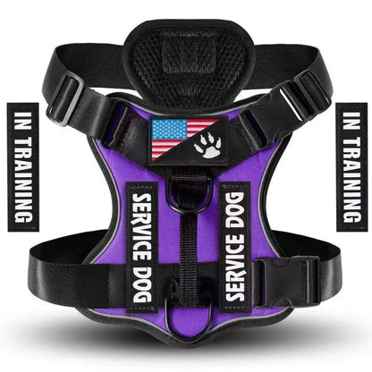 Adjustable Reflective Dog Harness, No Choke Harness, Pet Training Vest, Pet Supplies for Walking Running Training, Easy to Control Small, Medium, Large Dogs